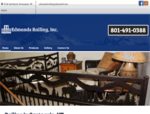 Tablet Screenshot of edmondsrailing.com